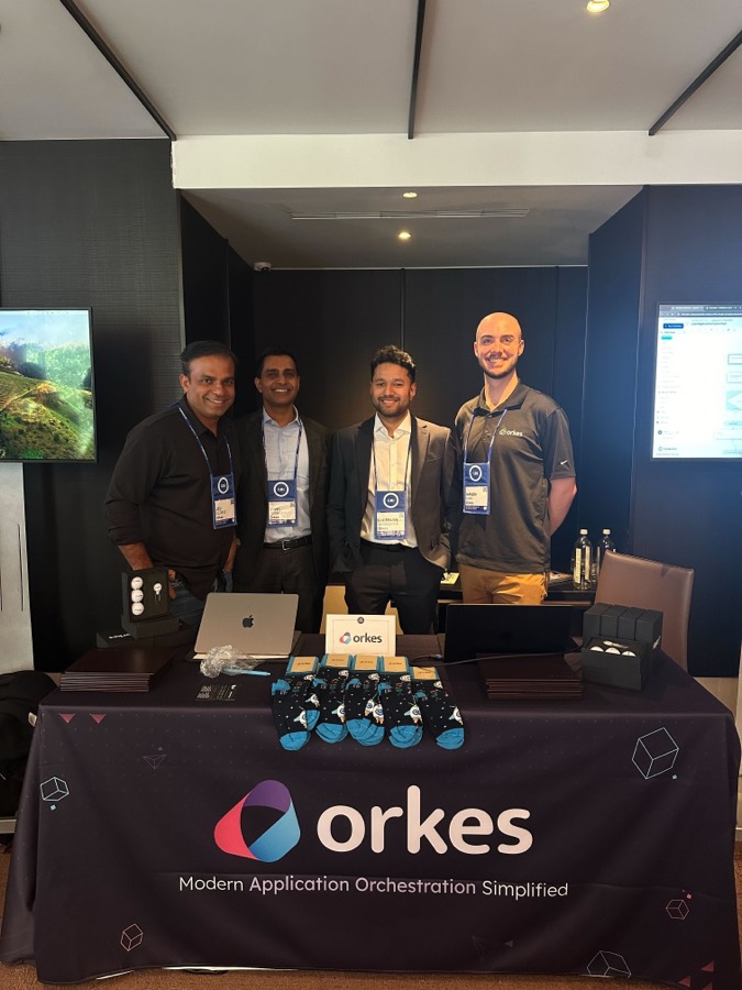 Conductor team at a community event